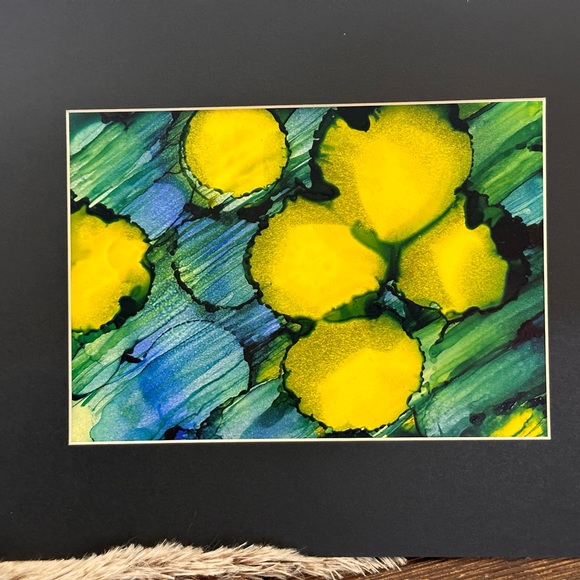 Hand crafted original abstract alcohol ink wall decor painting - Picture 8 of 13